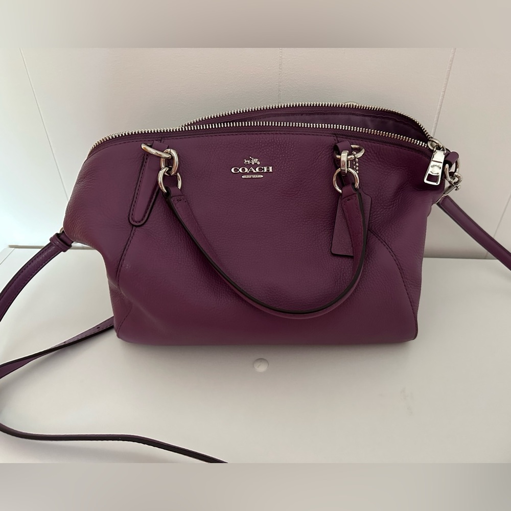 Purple Coach purse